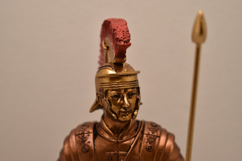 Bronze Roman Soldier Figurine image 6